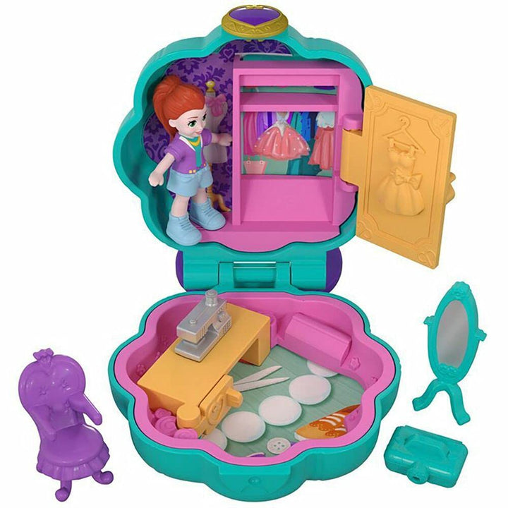 Mattel Polly Pocket FRY31 Tiny Places Lilas Schrank Single, Single