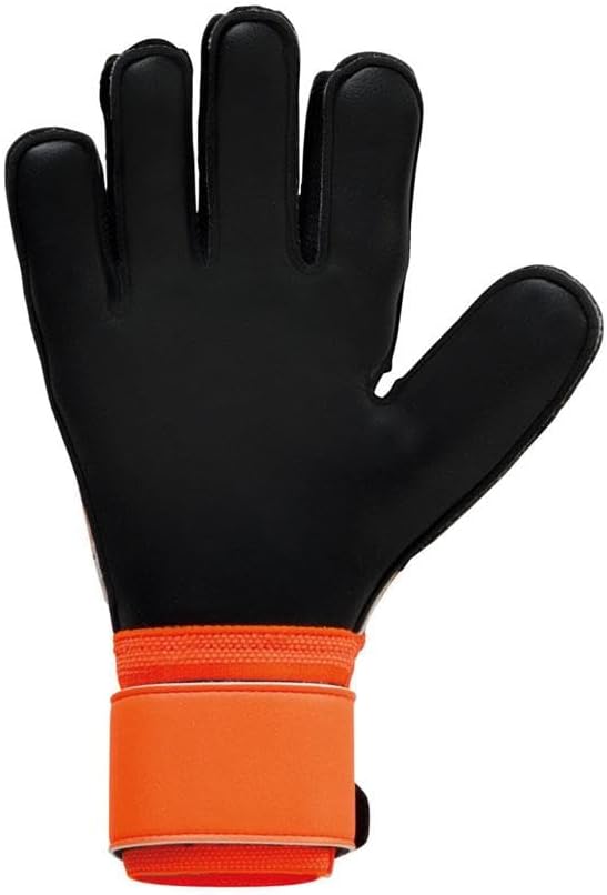 uhlsport Unisex Jugend Soft Resist+ Fussball Torwarthandschuhe 7.5 fluo orange/schwarz/weiss, 7.5 fl