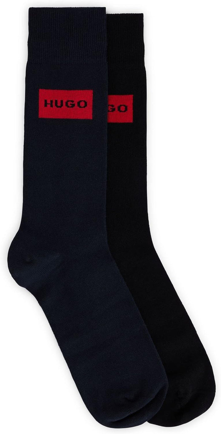 HUGO Herren 2P GIFTSET GADGET CC Zweier-Pack Socken in einer Lunchbox mit Logo Gemustert 40-46