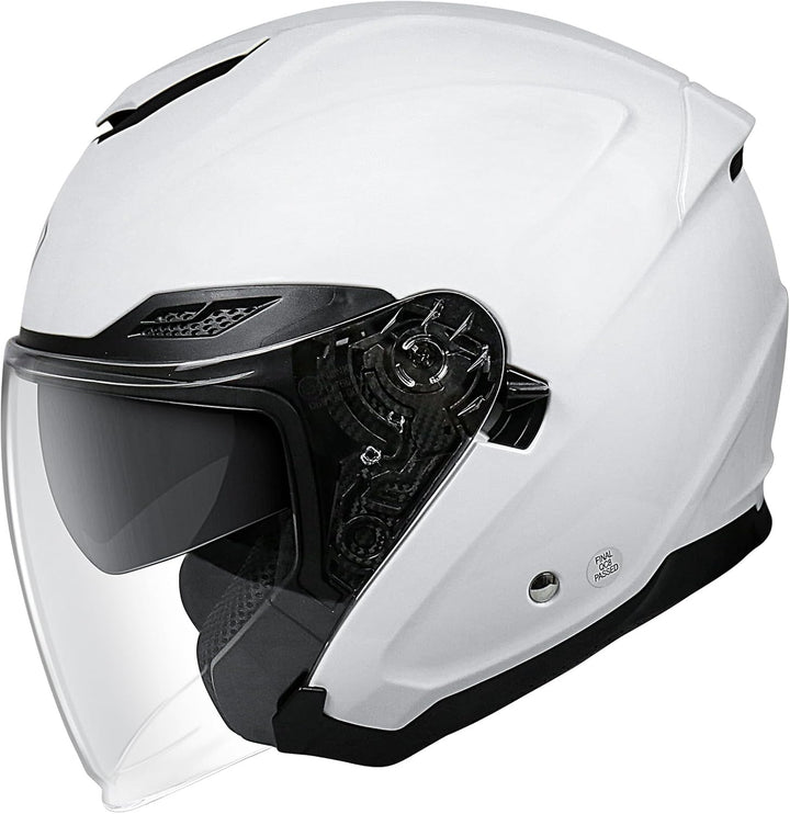 NENKI Jethelme Halbhelme Rollerhelm Sturzhelm Chopper Helm,Motorradhelm ECE 22.06 mit Doppelvisier S
