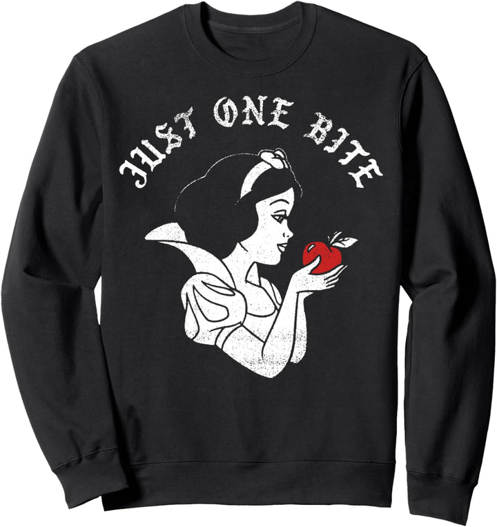 Disney Snow White Just One Bite Side Profile White Stamp Sweatshirt