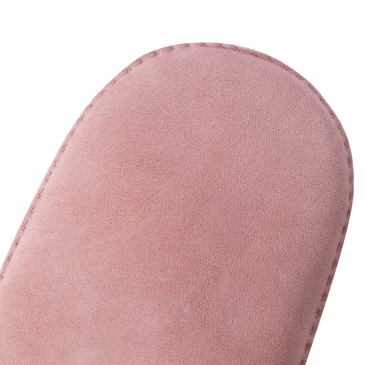 Harssidanzar Damen Fäustlinge,Winter Schaffell Lammfell beheizte warme pelzige Stulpenhandschuhe Led