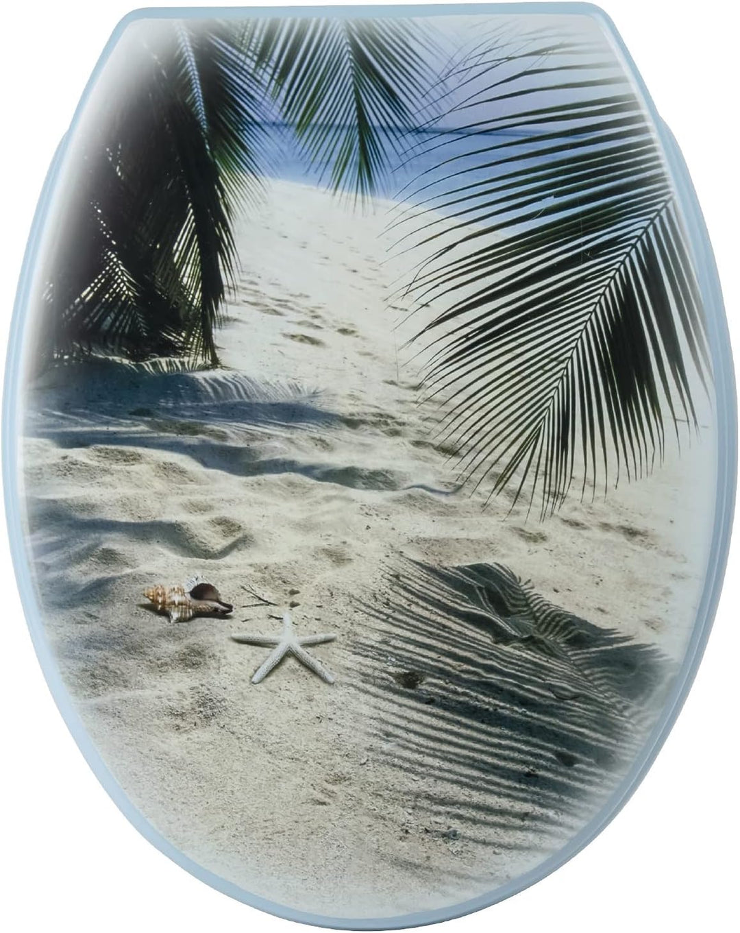 Sanlux 40385 6 Sitz Urlaubsfeeling, Toilettensitz, WC-Brille aus Duroplast, Klodeckel, Toilettendeck