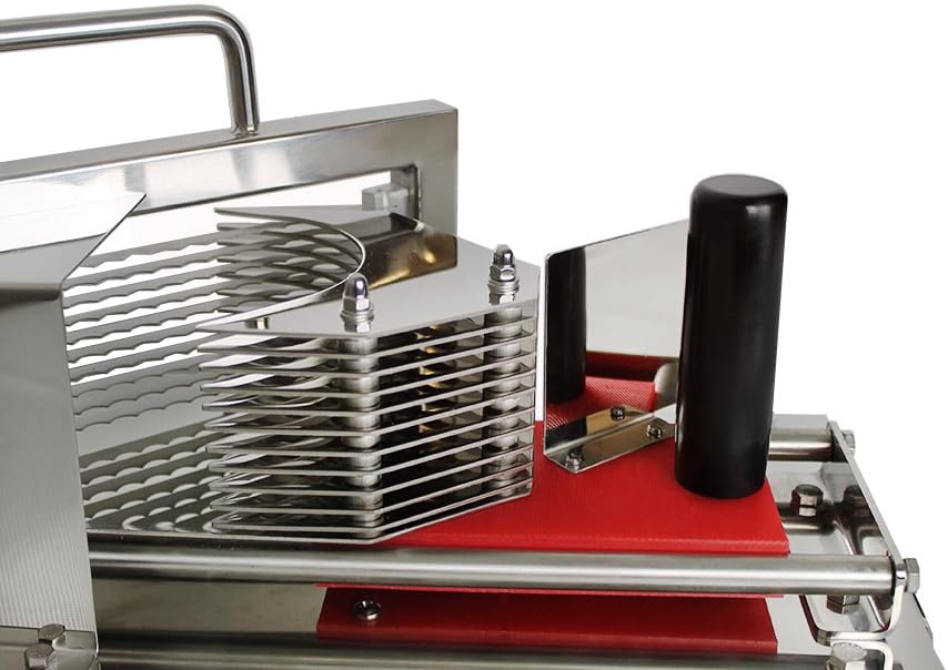 Beeketal 'BTS4' Profi Gastro Tomatenschneider mit Schlittensystem und extrem scharfen Edelstahl Well
