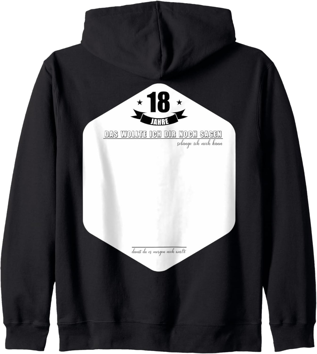 18 Jahre Geburtstagsfeier Lustiges 18 Geburtstag Gästebuch Kapuzenjacke