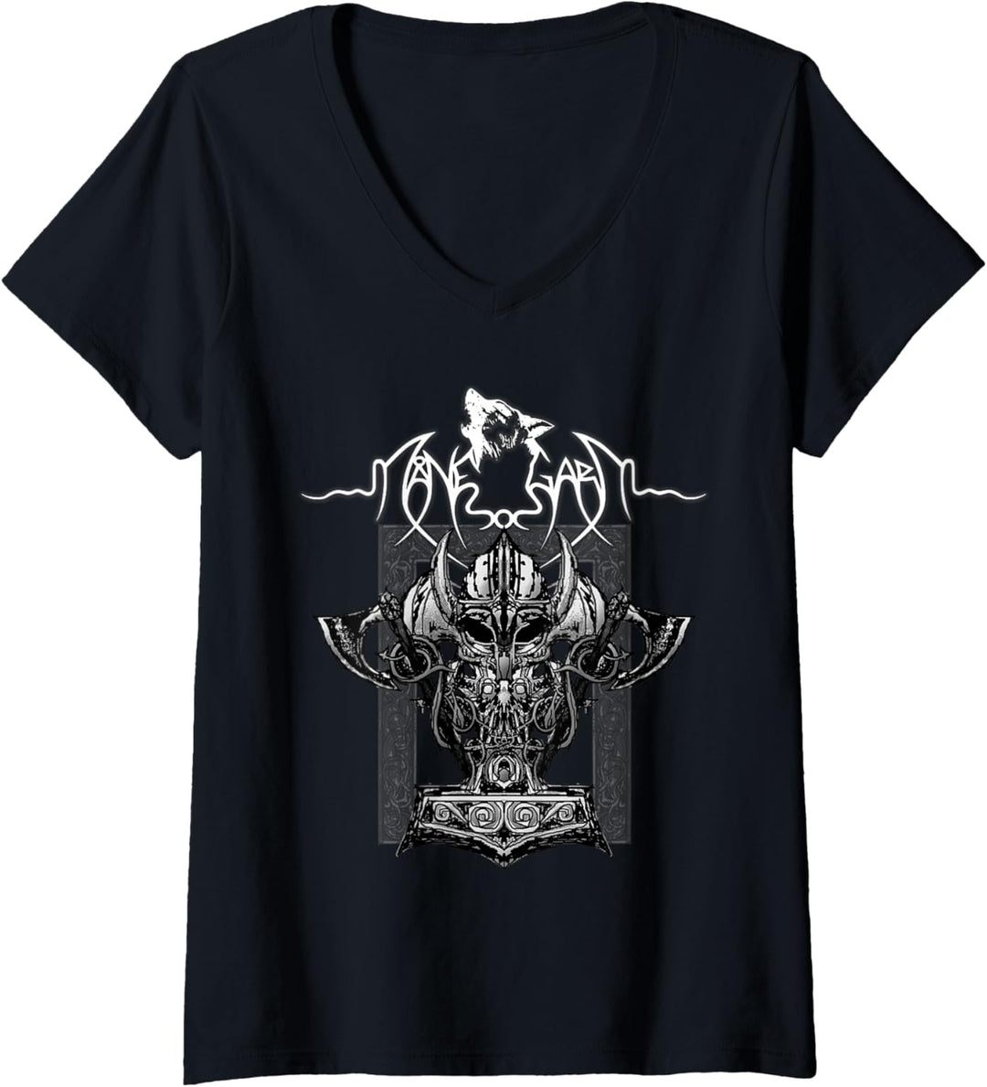 Månegarm - Wikinger T-Shirt mit V-Ausschnitt