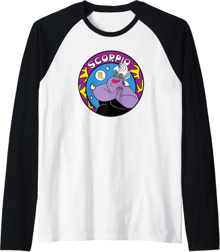 Disney Villains Ursula Scorpio Zodiac Raglan