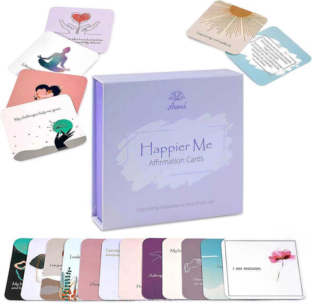 Positive Affirmations Karten für Frauen | Motivationskarten mit nachdenklichen Fragen, tägliche Affi