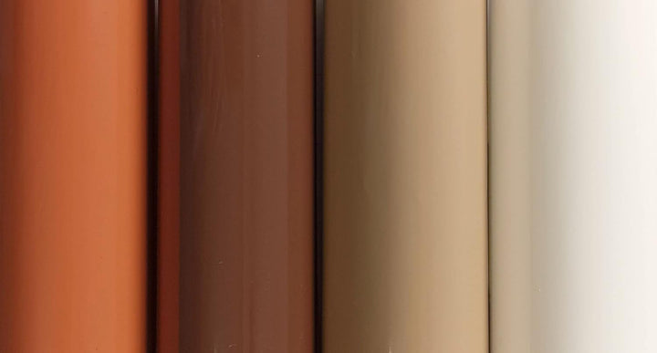 Selbstklebendes Vinyl, Beige, glänzend, 60 x 300 cm, für Möbel, Küche, Wände, Fenster, Bastelarbeite