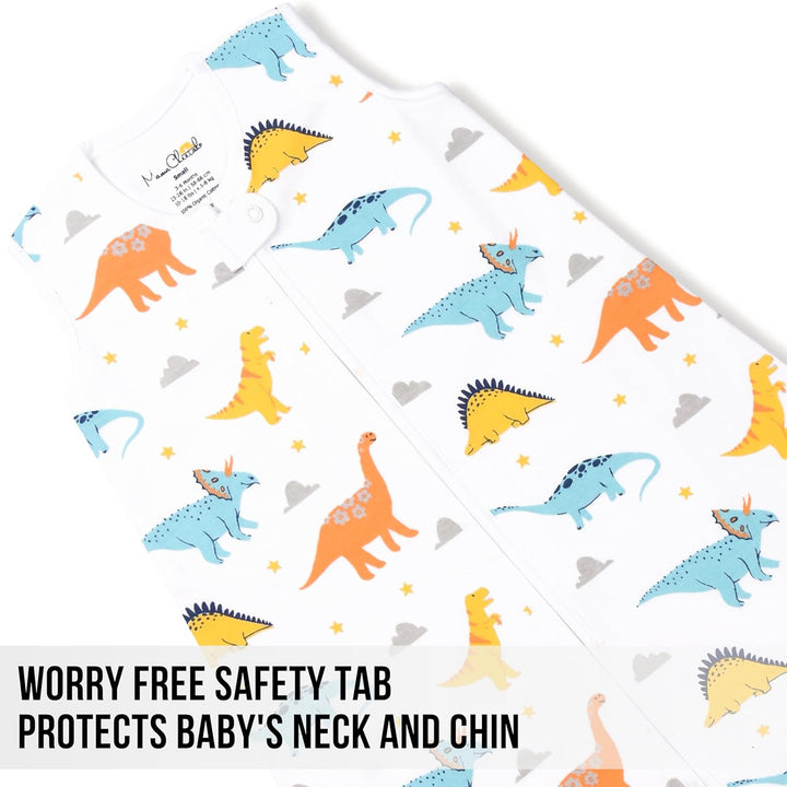 Mama Cheetah Baby Schlafsack, Bio-Baumwolle, Tragbare Babydecke, Schlafsack mit 2-Wege-Reissverschlu