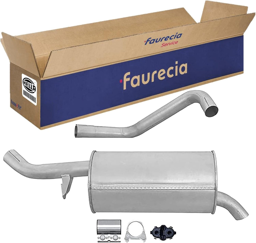 HELLA 8LD 366 034-901 Endschalldämpfer - Easy2Fit® Kit - hinten - zweiteilig - Set mit Anbauteilen