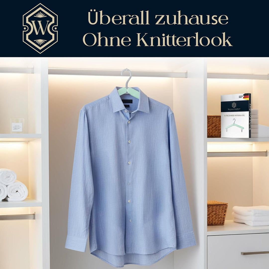Faltbare Reise Kleiderbügel 3er Set | Platzsparend & Leicht | Ideal für Urlaub, Camping, Hotel & Zuh