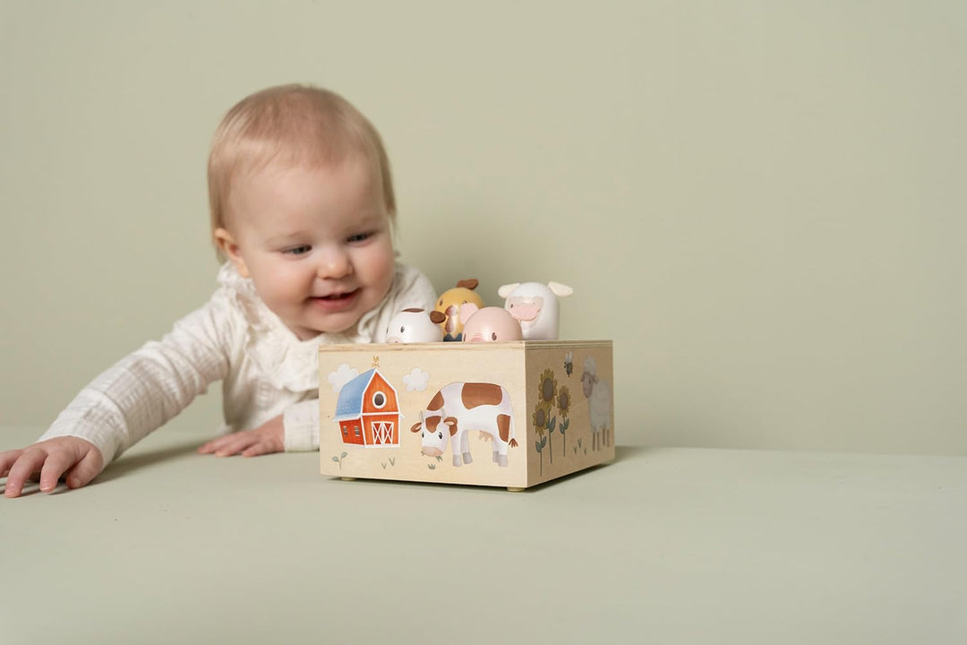 Little Dutch Pop Up Holz Spielzeug Baby Tiere - Little Farm