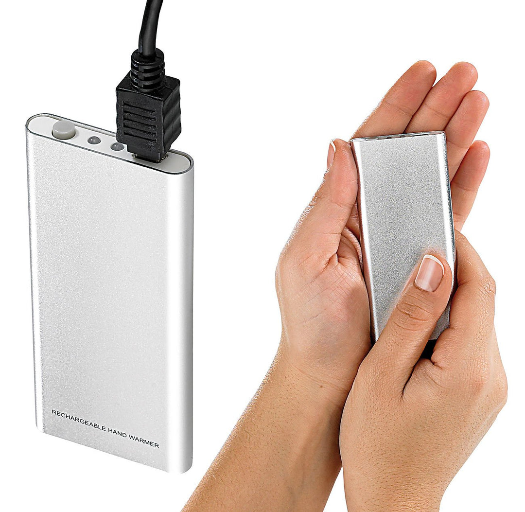 infactory Elektrischer Handwärmer: Aufladbarer Handwärmer mit USB-Ladefunktion (USB Heizung, Taschen