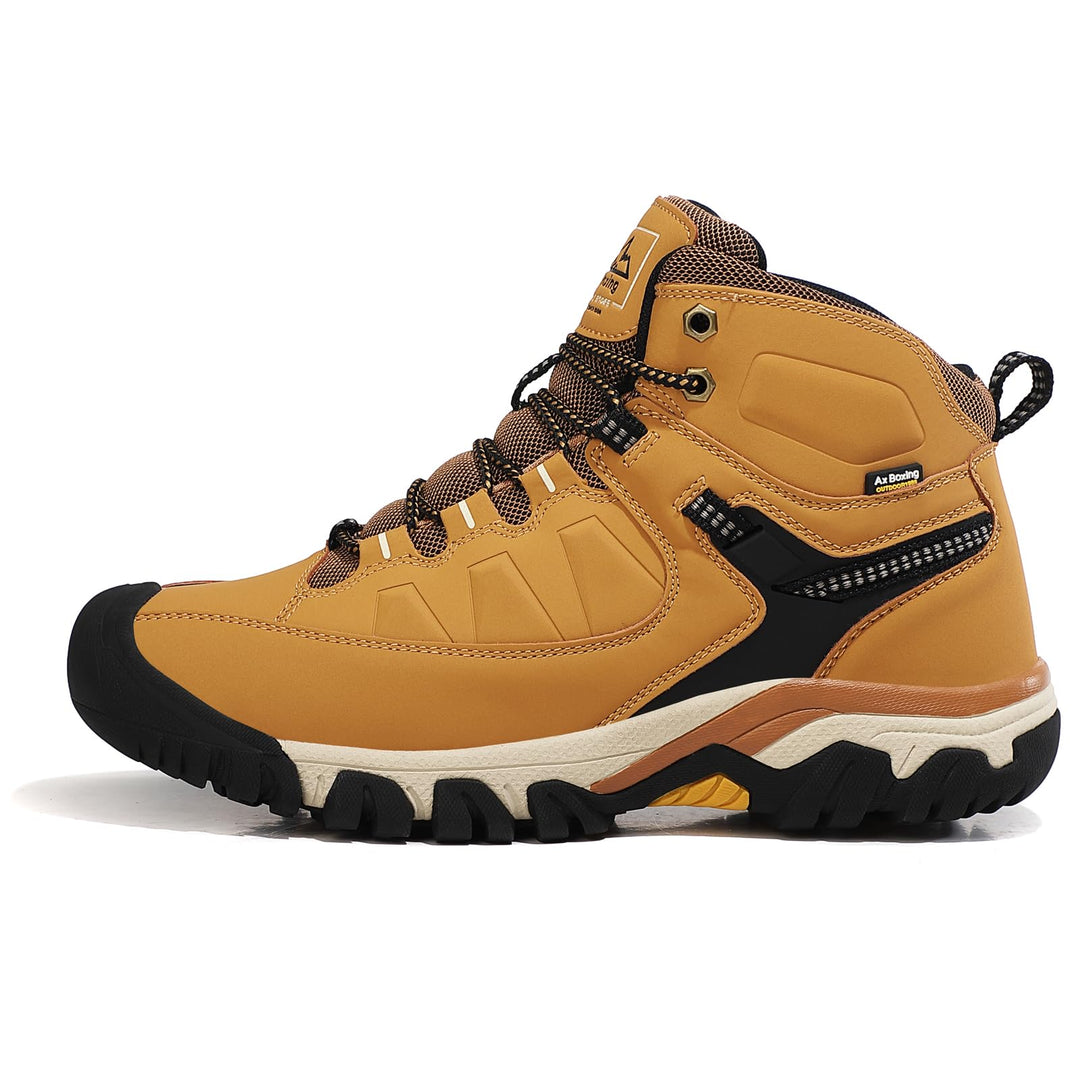 AX BOXING Winterschuhe Herren Gefüttert Winterstiefel Warm Wanderschuhe Draussen Winterboots Rutschf