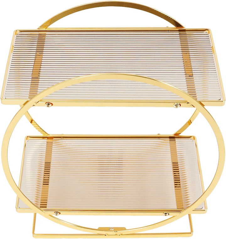 Make-up Organizer, Doppellagige Parfüm Organizer für Kommode, moderner Stil geeignet für Bad Küche u