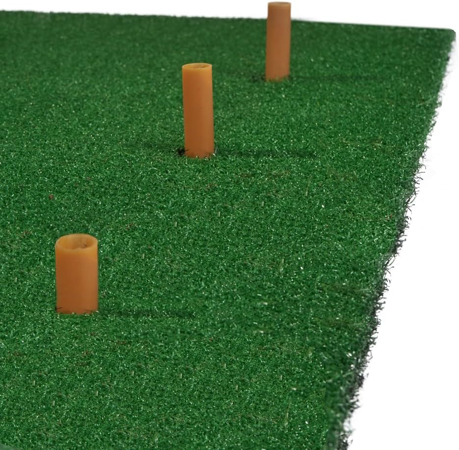 TH Golf Academy Golf-Übungsmatte [1,5 m x 1 m] | Grosse Golf-Übungsmatte 13 mm Kunstrasen | Professi