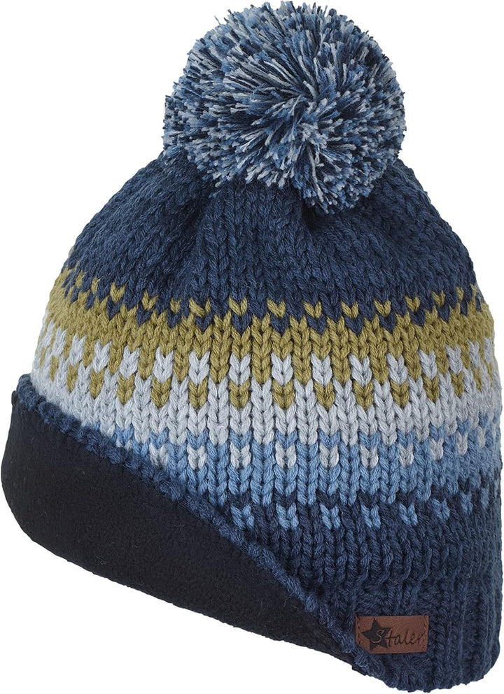 Sterntaler Baby Jungen Mütze Baby Bommelstrickmütze Farbverlauf 49 marine, 49 marine