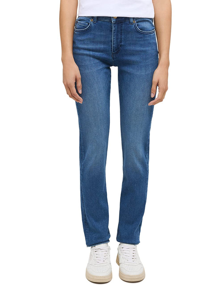 MUSTANG Damen Slim Fit Fit Crosby Relaxed Slim 27 Slim Lang Blau, 27 Slim Lang Blau