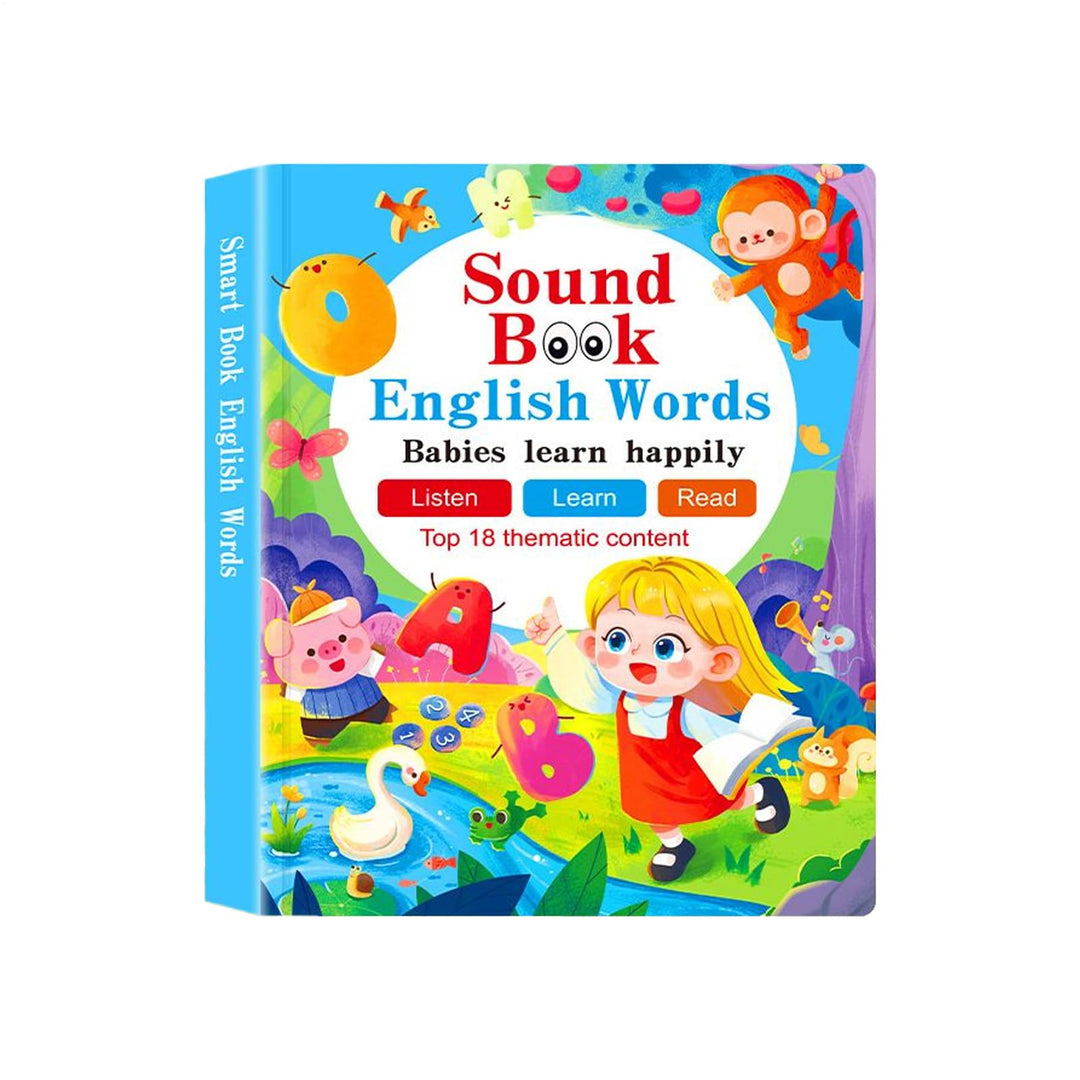 Kleinkinder Soundbücher | Lernspielzeug Interaktive Bücher | Sprechende Elektronische Spielzeuge und