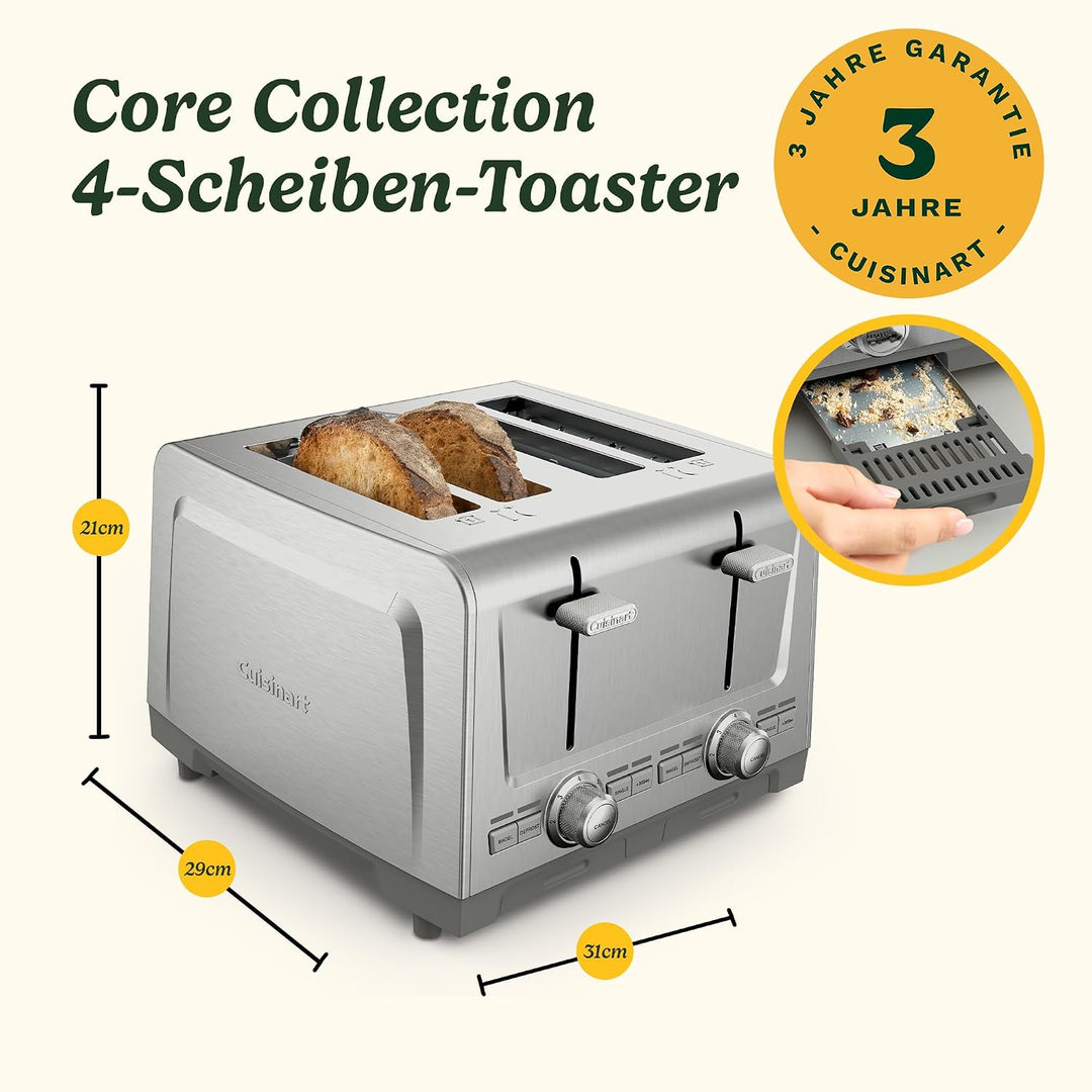 Core Collection 4 Slice Metal Toaster