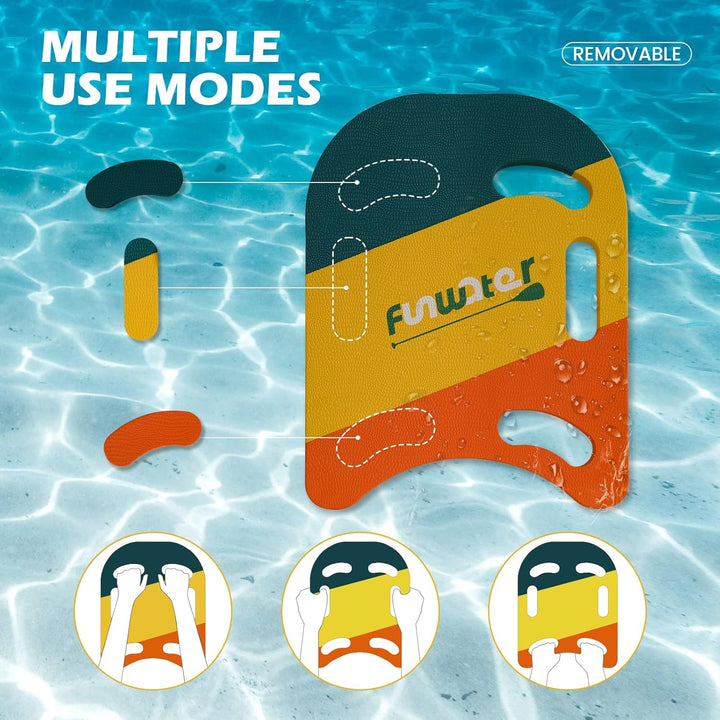 FunWater Schwimmbrett Kickboard für Kinder und Erwachsene Trainingsausrüstung PE Schaumstoff Schwimm