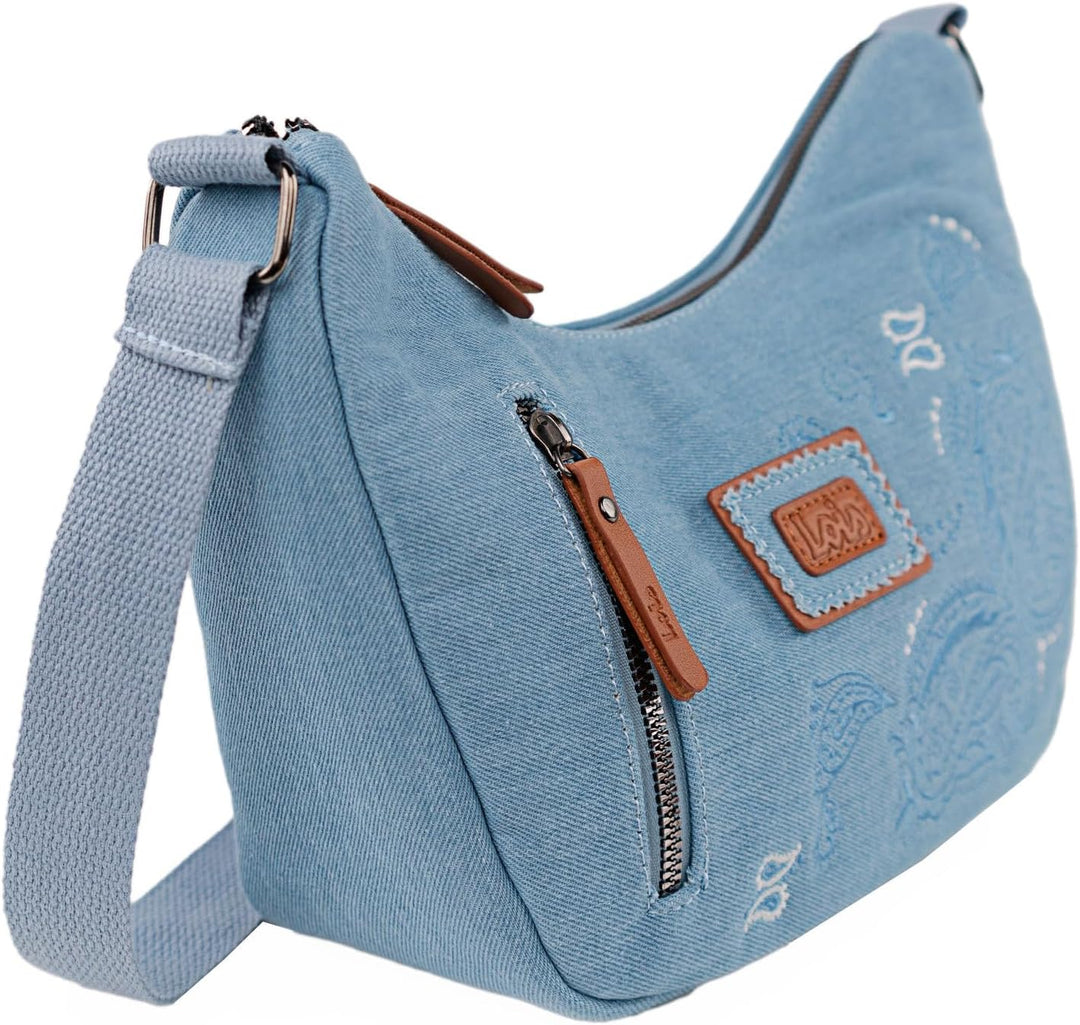 Handtasche Damen Umhängetasche Damen Klein &amp; Stilvoll Handtasche Damen Umhä M Azul, M Azul