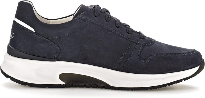 Pius Gabor Herren Sneaker Low,Halbschuhe,Lederfutter,Leder,Wechselfussbett 44.5 EU Blau Blue, 44.5 E
