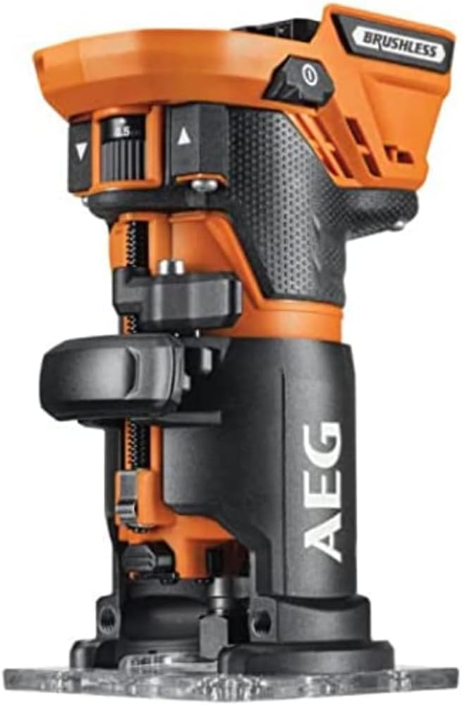 AEG 18 V Pro18V Brushless Akku-Kantenfräser, BOF18BL2-0, ohne Akku u. Ladegerät Kantenfräse 18 V, Ka