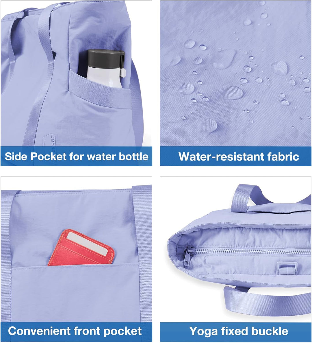 bagsmart Damen Umhängetasche Handtasche Yogatasche, Grosse Einkaufstasche, Wasserdicht Multi-Pocket