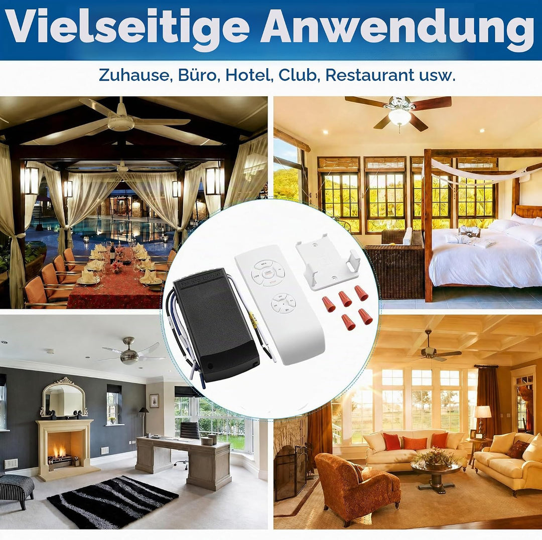 220V Universal Deckenventilator Fernbedienung Kit, Wireless Deckenventilator Lampe Fernbedienung Kit