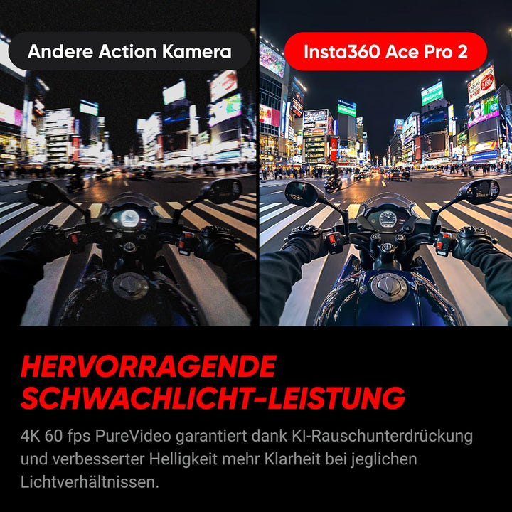 Insta360 Ace Pro 2 Vlog Bundle- 8K wasserdichte Actionkamera mit Leica entwickelt, 1/1,3" Sensor, Du