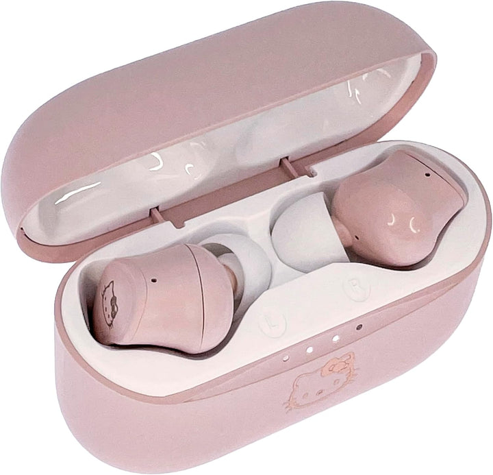OTL Technologies Hello Kitty Wireless Bluetooth V5.0 Kopfhörer für Kinder, mit Ladegehäuse, Rosa Sin
