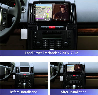 JOYX Android 12 IPS Autoradio Passt für Land Rover Freelander 2 (2007-2012) - 4G+64G - Eingebaut DSP