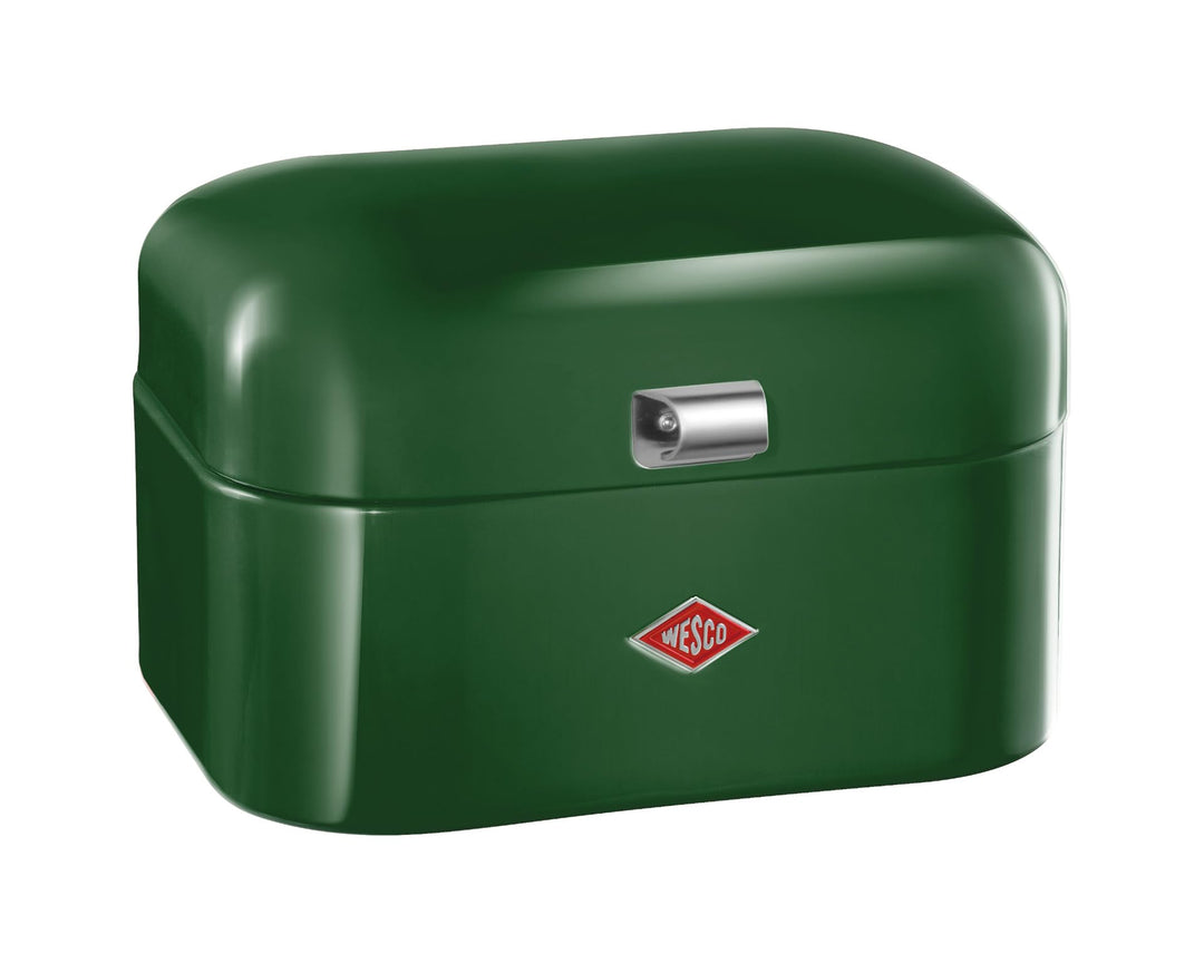 WESCO Single Grandy Brotkasten in der Farbe darkgreen, pulverbeschichtetes Stahlblech, Lüftungslöche