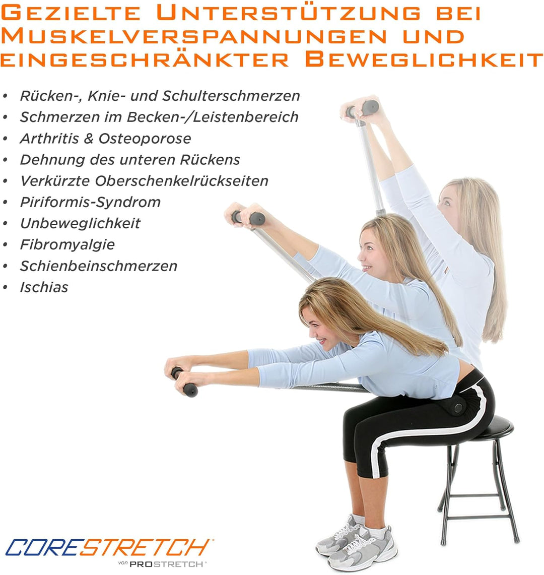 ProStretch CoreStretch – Verstellbares Dehngerät für Rücken, Schultern & Beine | Unterstützt Bewegli