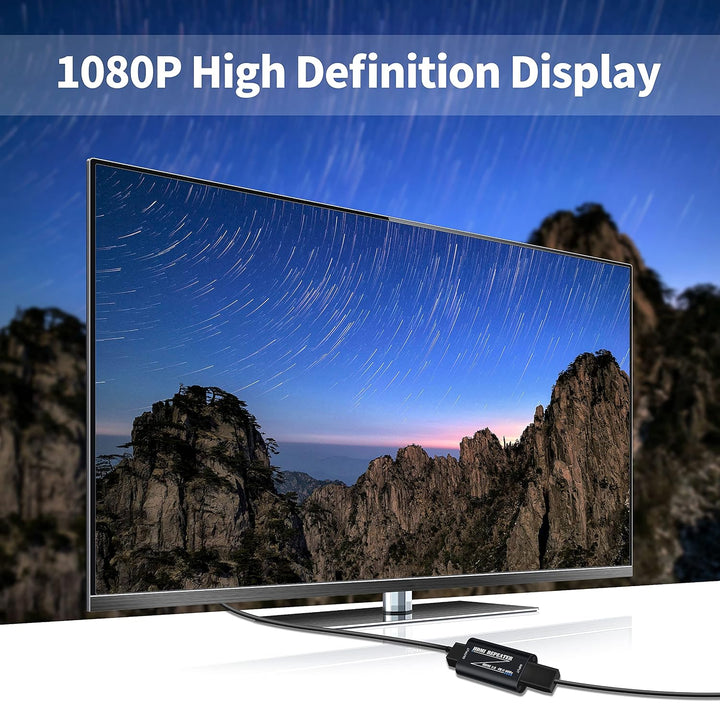 KUYIA HDMI-Repeater 4K 60 Hz, Extender-Verstärker, Buchse auf Buchse, Kabeladapter, 30 m, 2.0 Signal
