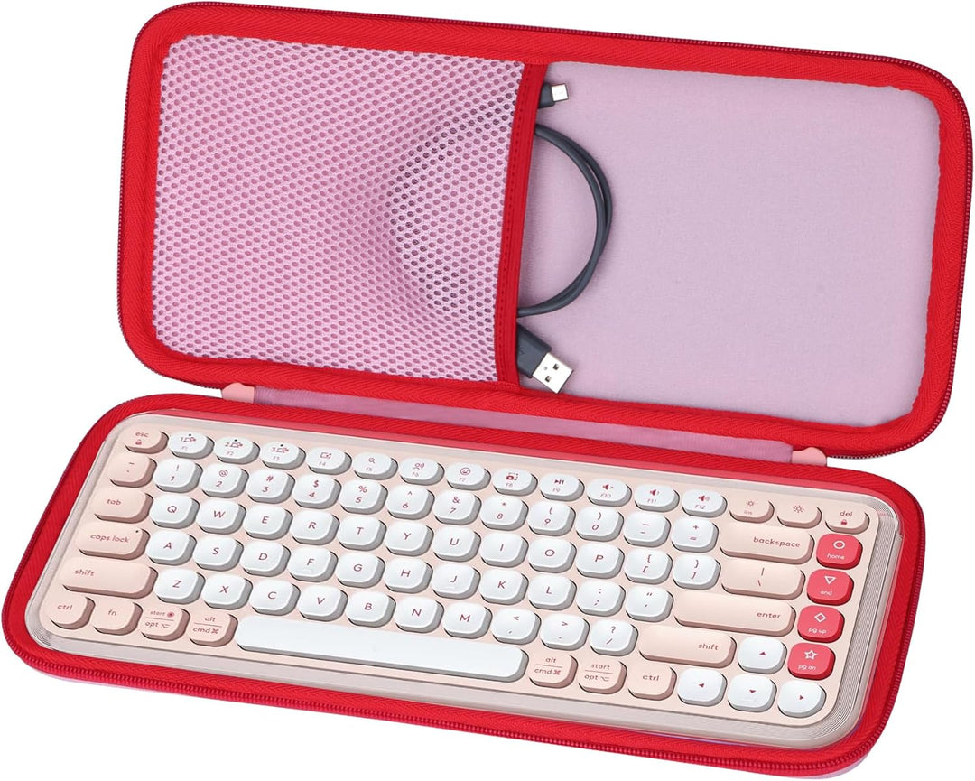 Lebakort Hart Schutz Hülle Etui Tasche für Logitech POP ICON Keys Tastatur | Hartschale, Weiches Inn