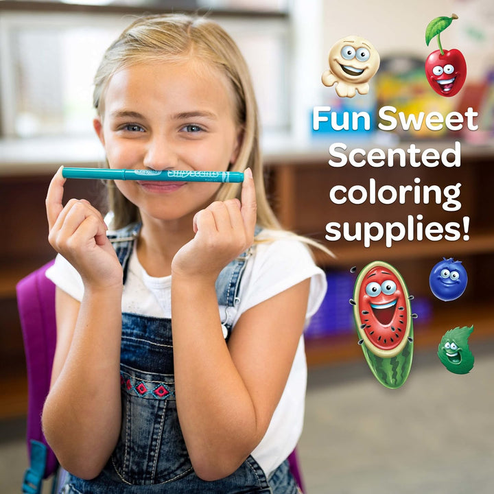 CRAYOLA Silly Scents Maldose – über 50 Duftstifte, Marker und Bleistifte (inkl. einem 64-seitigen Ma