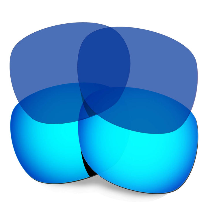 HKUCO Replacement Lenses for Oakley Garage Rock Blue/Transparent Blue Polarized
