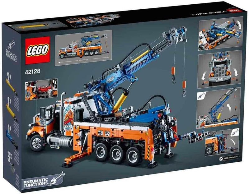 LEGO 42128 Technic Schwerlast-Abschleppwagen, Modellbauset, Technik für Kinder, Kran-Spielzeug, Gesc