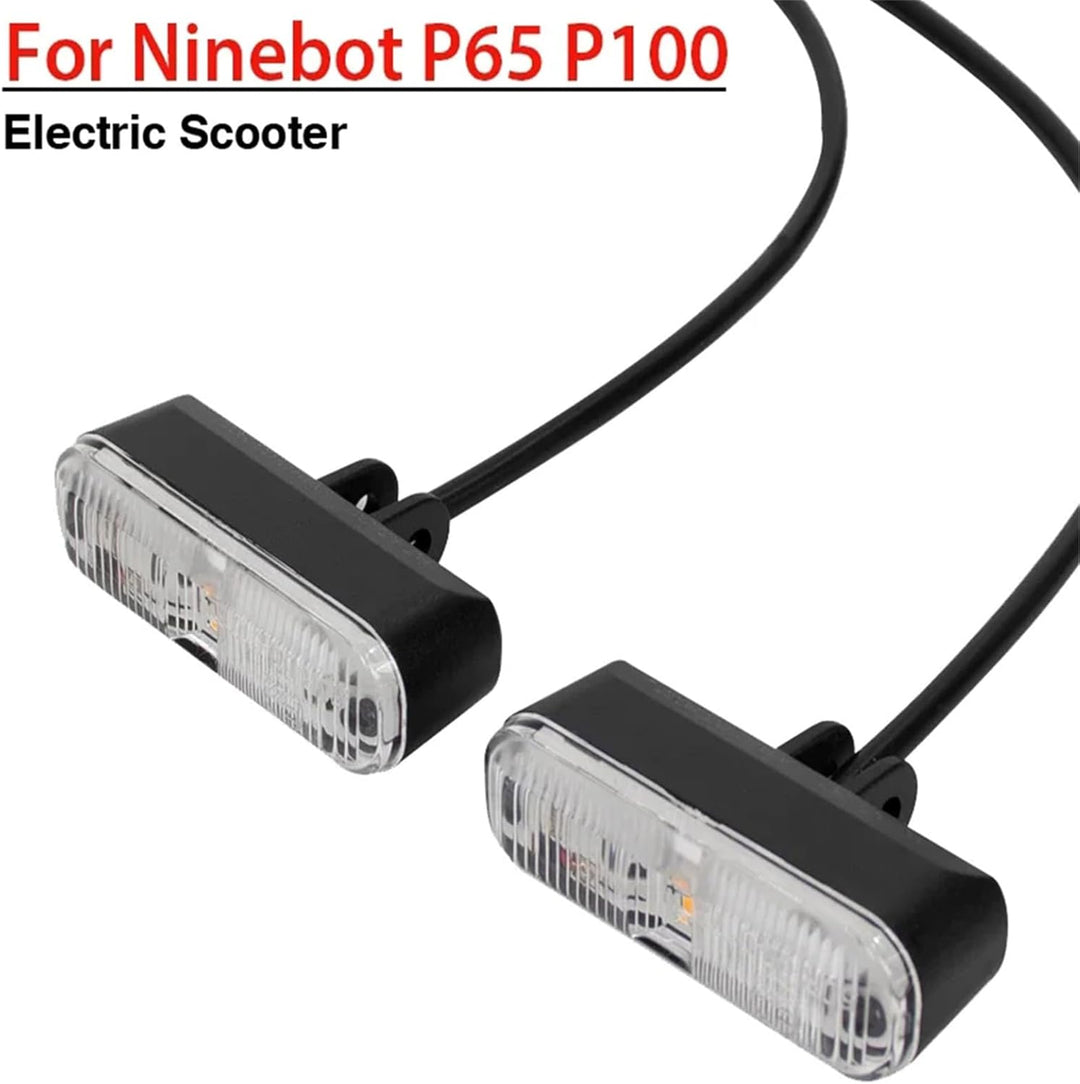 XBERSTAR Blinker für Ninebot P65/P100 Elektroroller - Schwarz, LED, Einfacher Blinker, Kompatibel mi