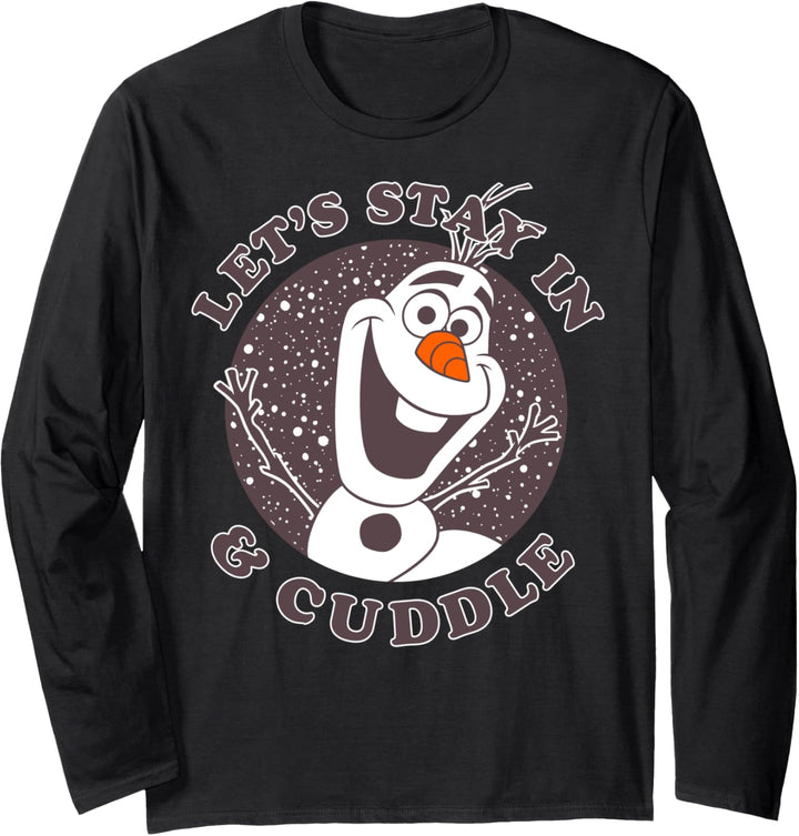 Disney Frozen Olaf Let's Stay In And Cuddle Langarmshirt