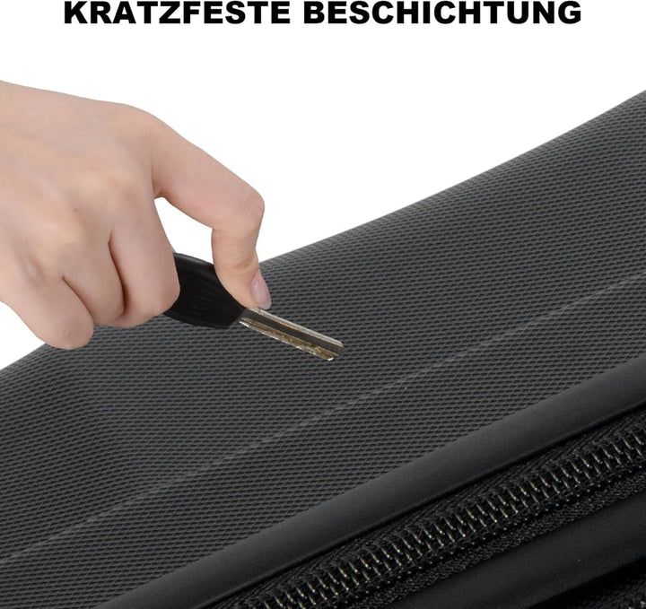 Hartschalenkoffer Set 3 Teilig, Kratzresistente Premium Hartschale, 55 64 74 cm, 360-Grad-Doppelroll