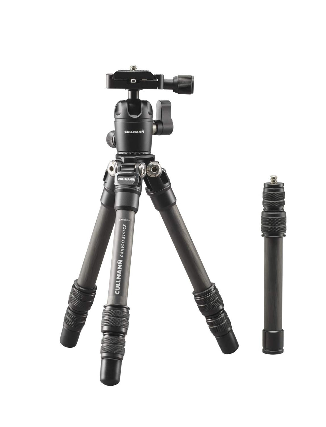 CULLMANN - 56814 - CARVAO 816TCS - Reisestativ aus Carbon - Max. 70,5cm Auszugshöhe - Packmass 27cm
