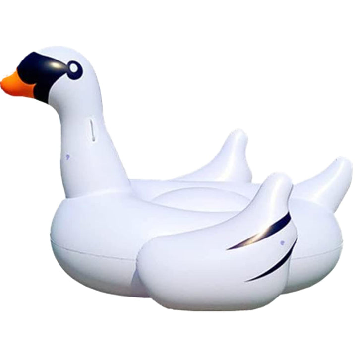 Aufblasbarer riesiger Flacher Mund weisser Schwan Lianshi Rideable Pool Folat Sommer-Spielzeug-Pool