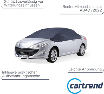 cartrend Halbgarage "New Generation", wetterfeste Auto Abdeckplane, Autoabdeckung, Autoplane, blau,