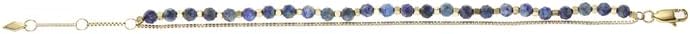 Fossil Damenarmband, All Stacked Up Perlenarmband, L: 200mm, B: 4mm Blau, Blau