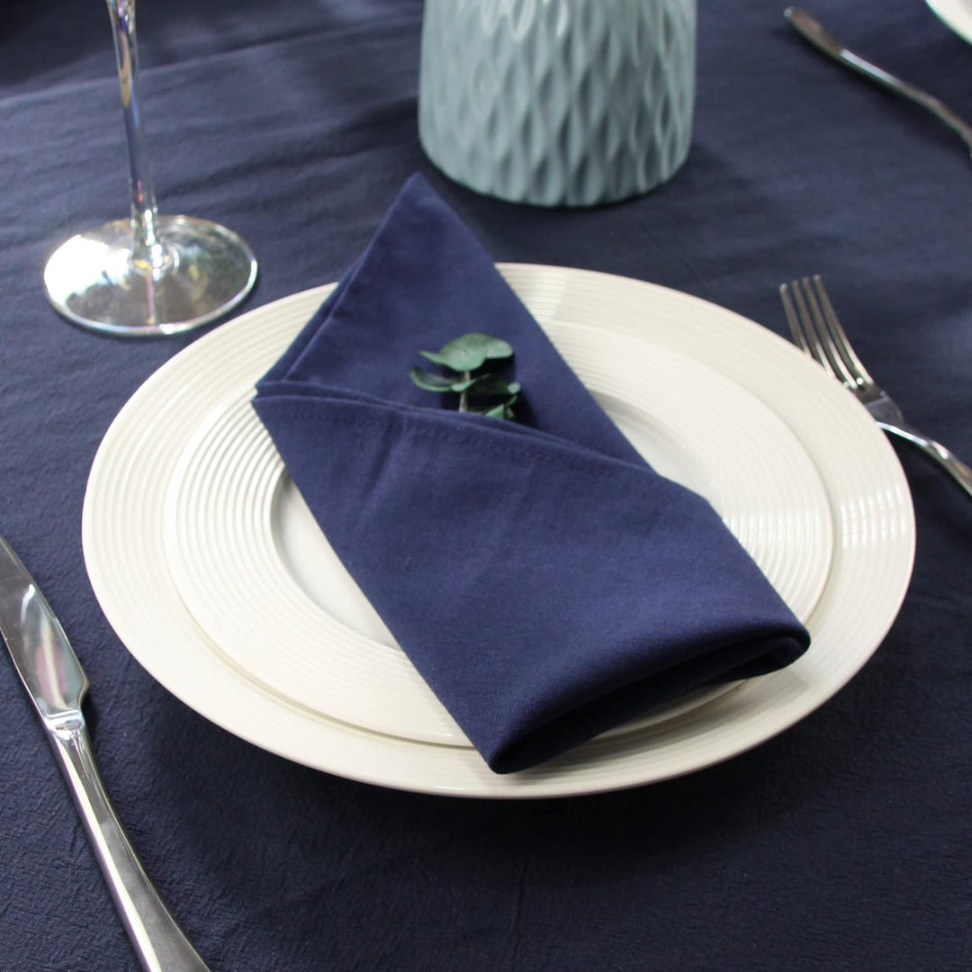 weich Polyester -Leinen gemischt Abendessen Cloth Servietten, 12 Stück (40 x 40 cm), für Veranstaltu