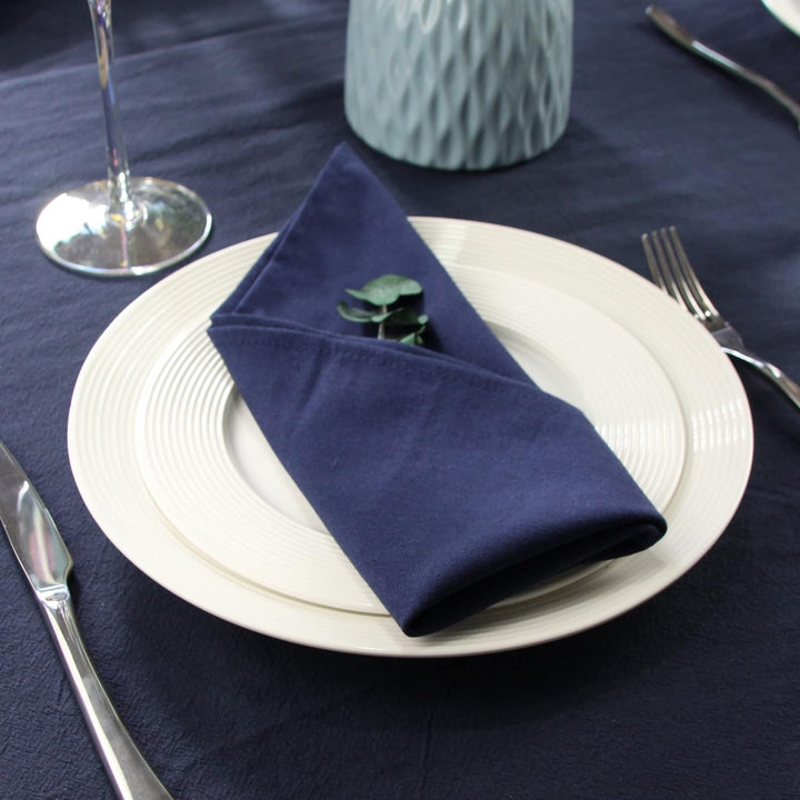 weich Polyester -Leinen gemischt Abendessen Cloth Servietten, 12 Stück (40 x 40 cm), für Veranstaltu